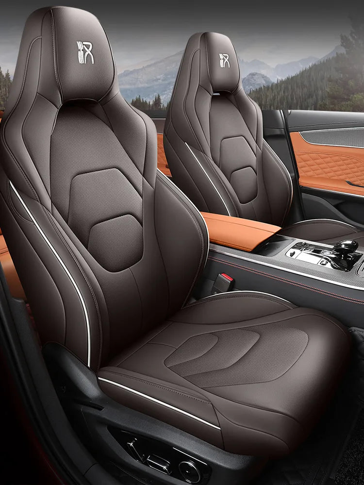 Funda de asiento de cuero sintético para BYD Han EV DM DM-i, para todos los modelos 