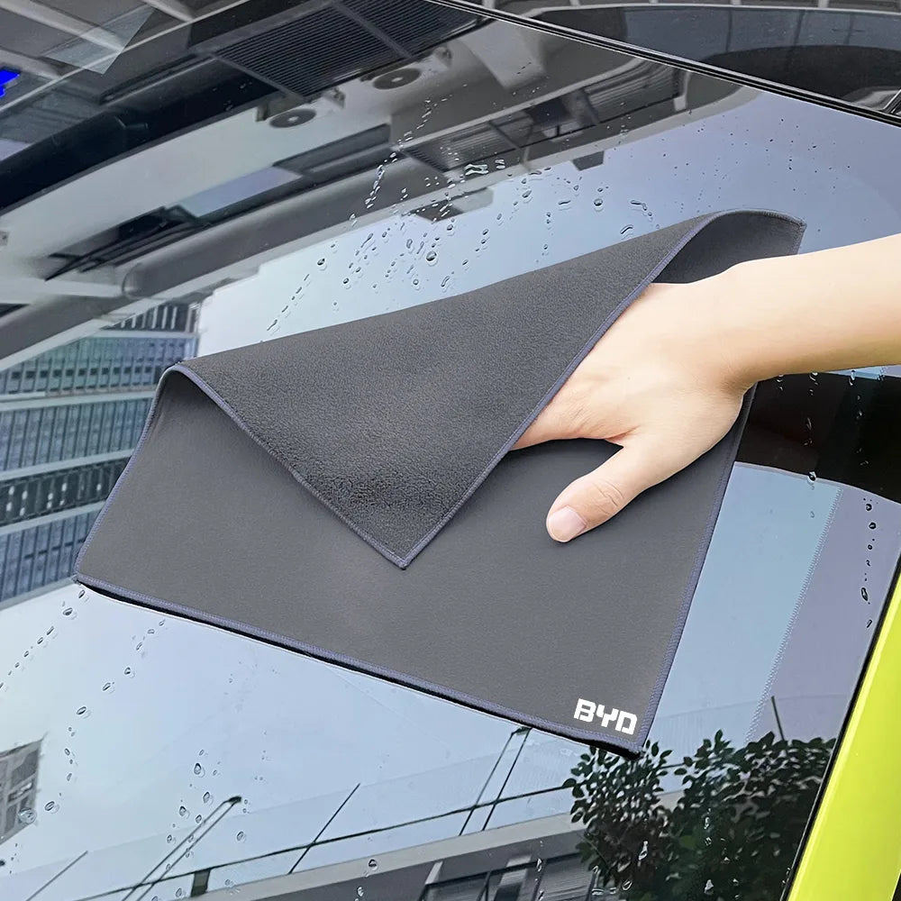 Microfiber Cleaning Cloth Grey Car Washing cloth and Applicator for BYD All Model