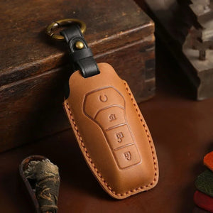 Luxury Leather Car Key Case Key Fob Shell For BYD Atto3, All Models
