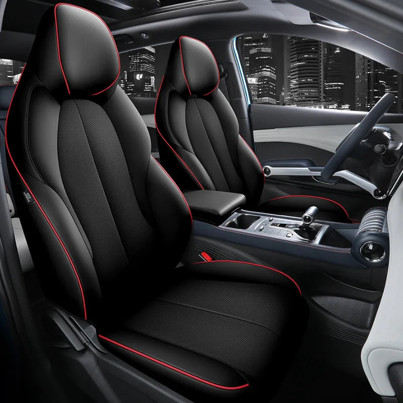 BYD Atto 3 2022 2023 Sitzbezüge, komplettes Set, Vier-Jahreszeiten-Design, universell passend, Airbag-kompatibel 