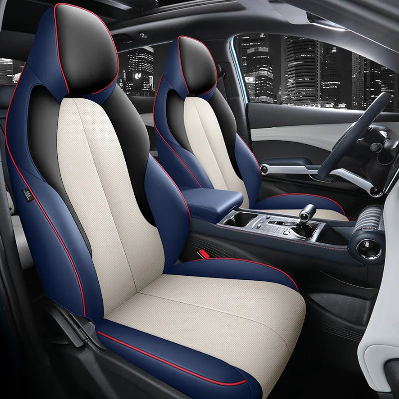 BYD Atto 3 2022 2023 Sitzbezüge, komplettes Set, Vier-Jahreszeiten-Design, universell passend, Airbag-kompatibel 