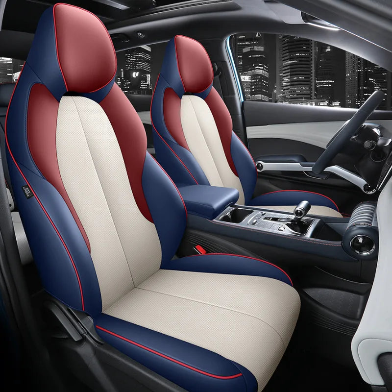 BYD Atto 3 2022 2023 Sitzbezüge, komplettes Set, Vier-Jahreszeiten-Design, universell passend, Airbag-kompatibel 