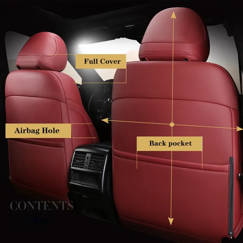 Funda de asiento de coche personalizada, completa, con juego completo delantero y trasero, compatible con BYD ATTO 3 