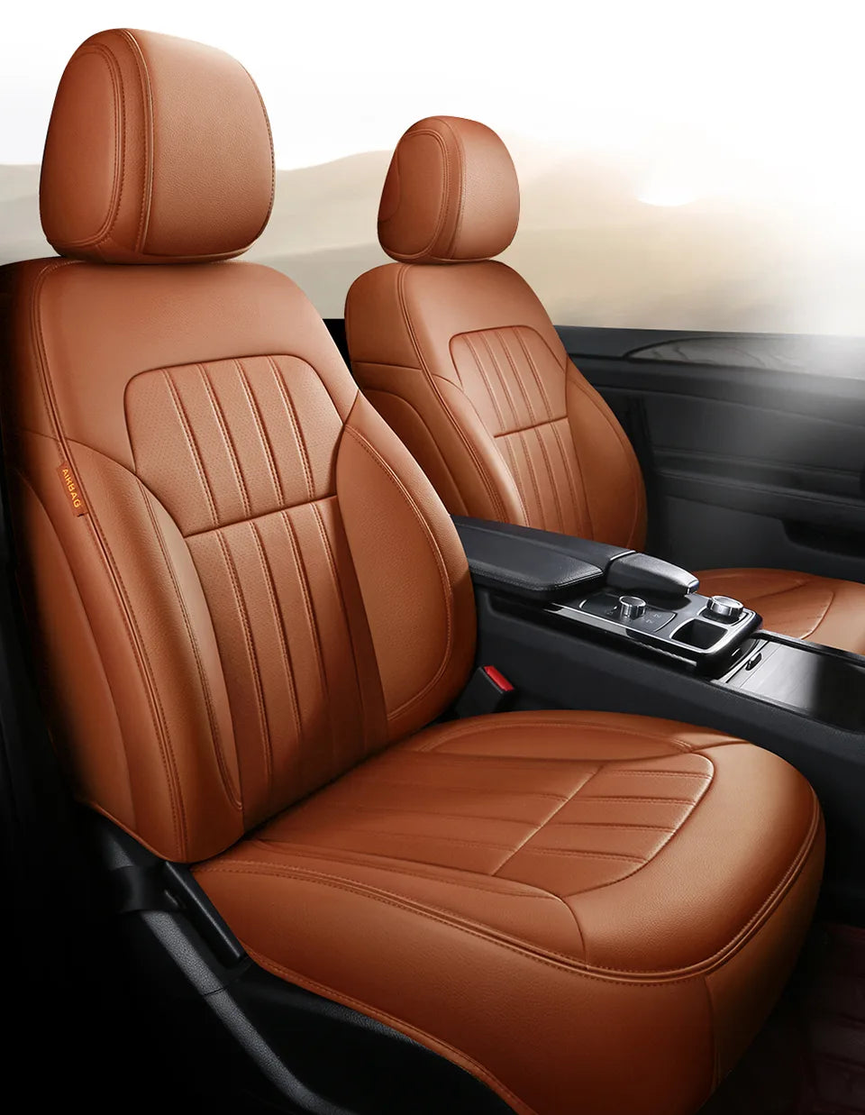 Funda de asiento de coche personalizada, completa, con juego completo delantero y trasero, compatible con BYD ATTO 3 