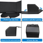 Caja de almacenamiento plegable para maletero de coche, bolsa organizadora de cuero para viaje para BYD Atto 3 