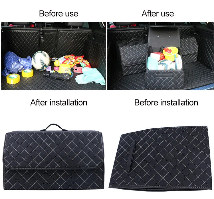 Auto Trunk Organizer Box Große Kapazität Lagerung Tasche Universal Fit für BYD 
