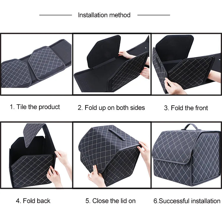 Organizador de maletero de coche, bolsa de almacenamiento de gran capacidad, ajuste universal para BYD 