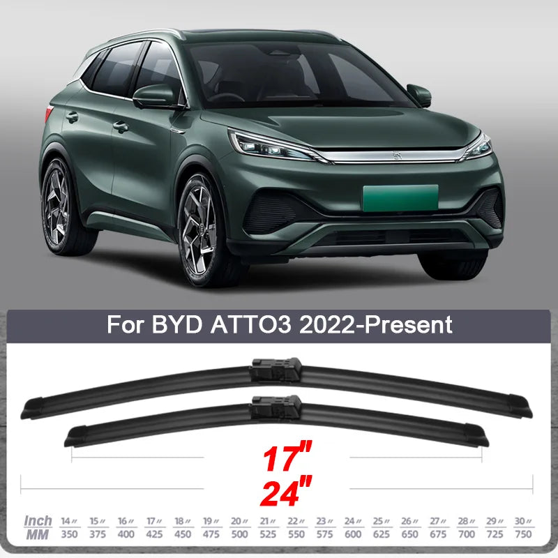 Escobillas limpiaparabrisas para coche BYD SEAL Dolphin HAN EV TANG EV ATTO3 