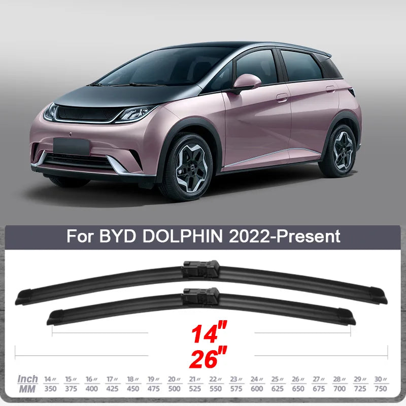 Escobillas limpiaparabrisas para coche BYD SEAL Dolphin HAN EV TANG EV ATTO3 