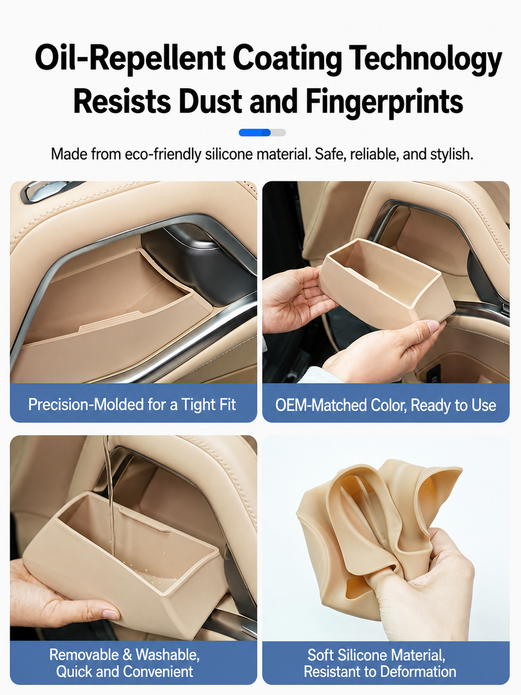 Silicone Door Handle Storage Box Set for Fangchengbao Bao 8