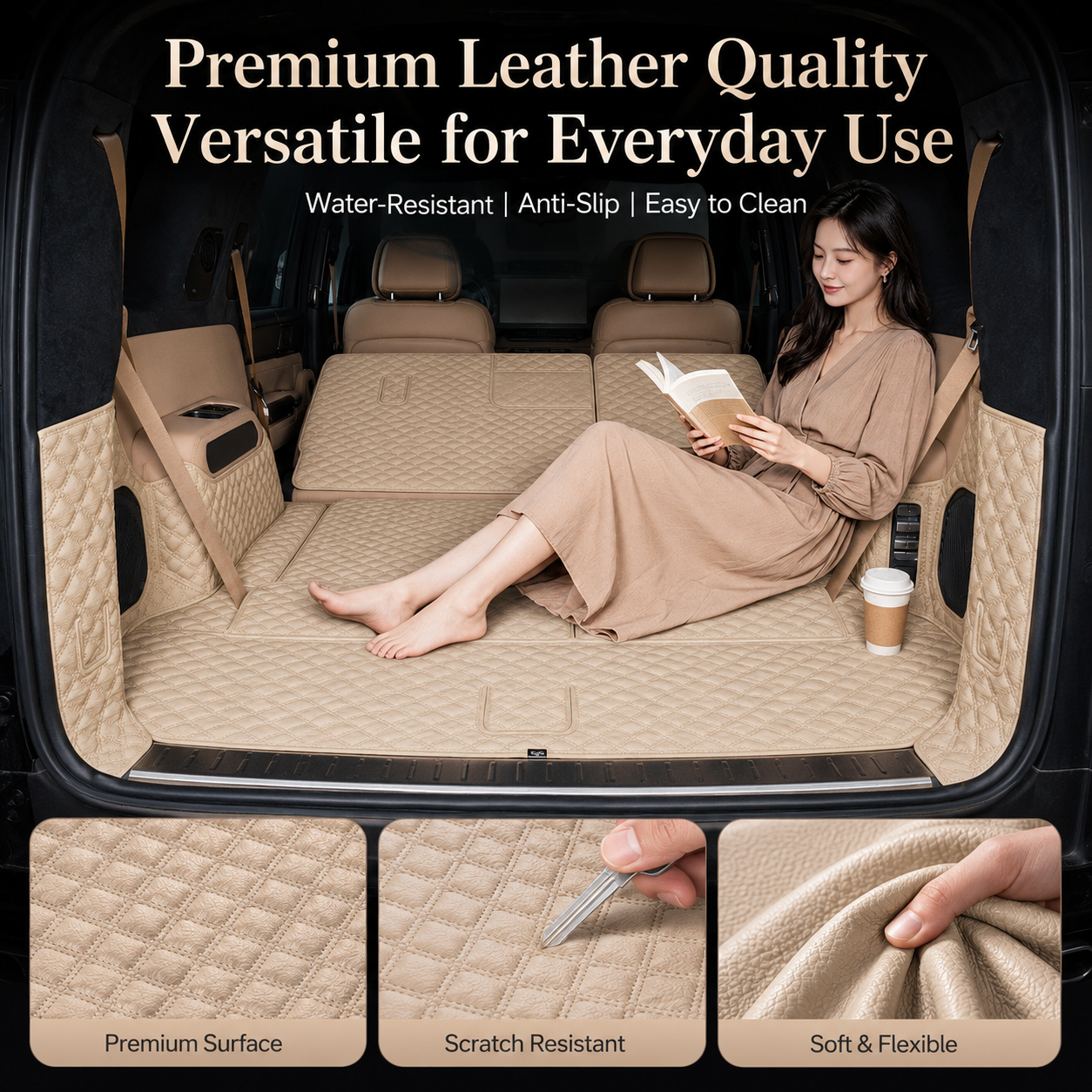 Custom-Fit Leather Trunk Mat for Fangchengbao Bao 8 (2025–2026)