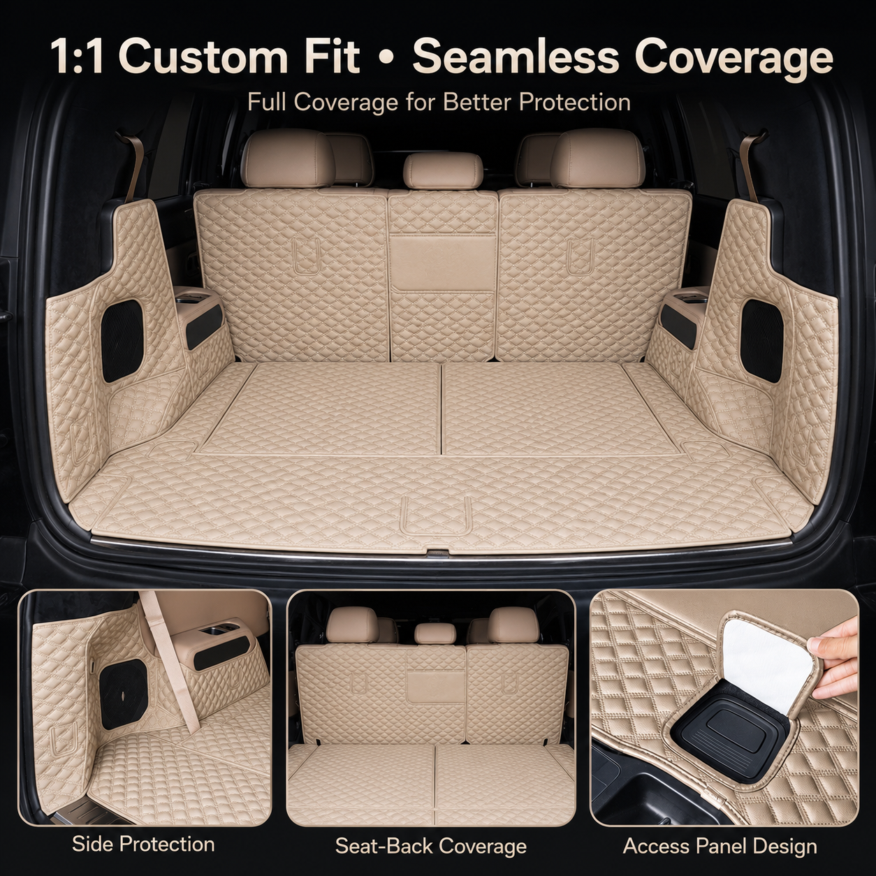 Custom-Fit Leather Trunk Mat for Fangchengbao Bao 8 (2025–2026)