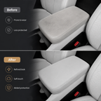 Nappa Leather Center Console Armrest Cover for Fangchengbao Titanium 3