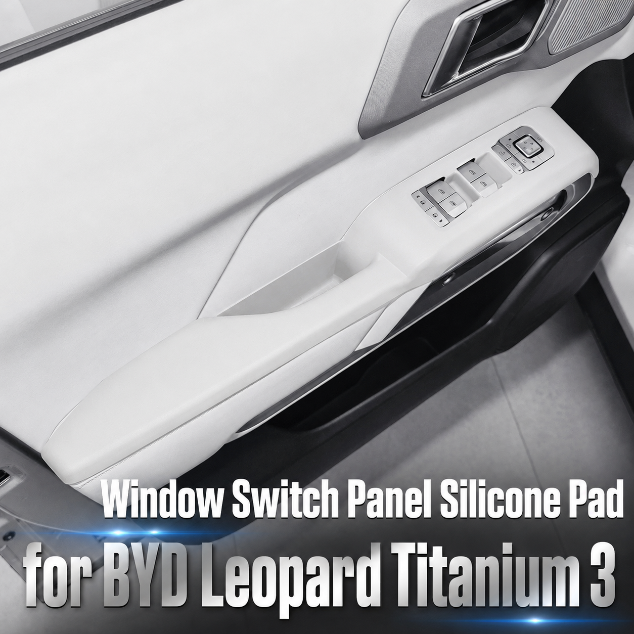 Silicone Interior Protection Mats for Fangchengbao Titanium 3 – Door Panels, Center Console & Cup Holder