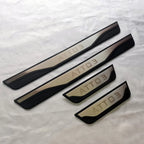 4 Pcs Auto Tür Sill Schutz Für BYD ATTO 3 Faser Leder Band Auto Tür Rand Guards 