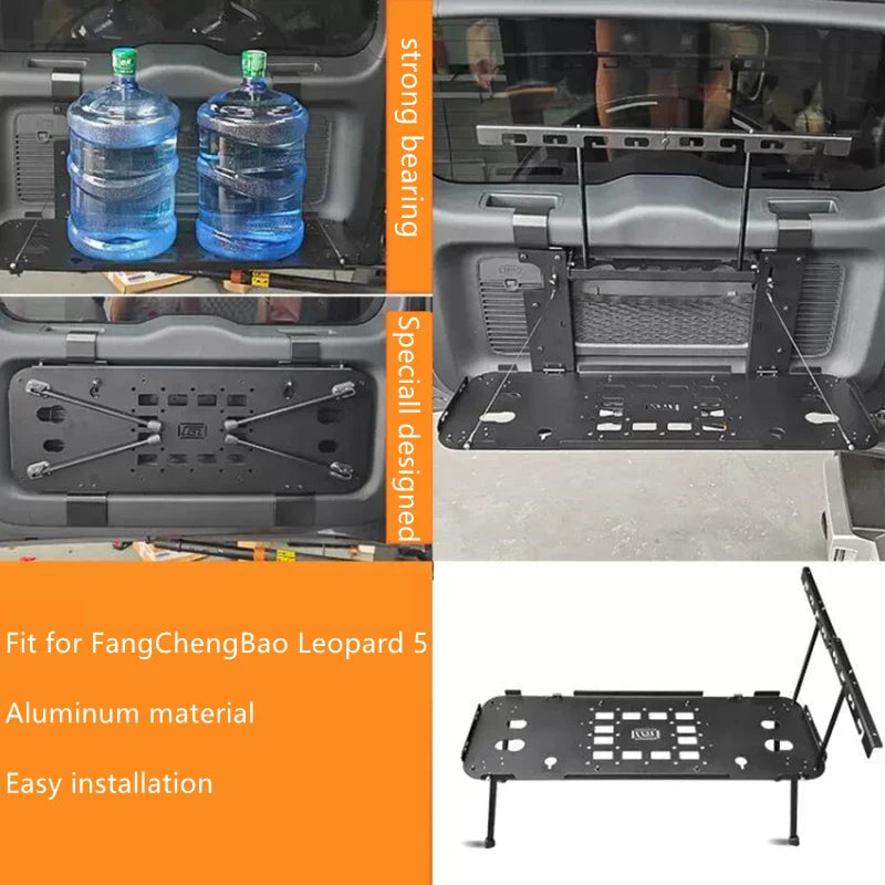 BYD Leopard 5 Tailgate Storage Rack Folding Table Panel