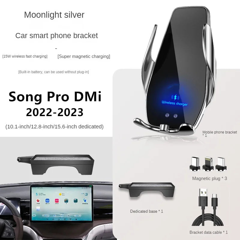 BYD Song Pro Car Phone Holder with Wireless Charger - BYDAC