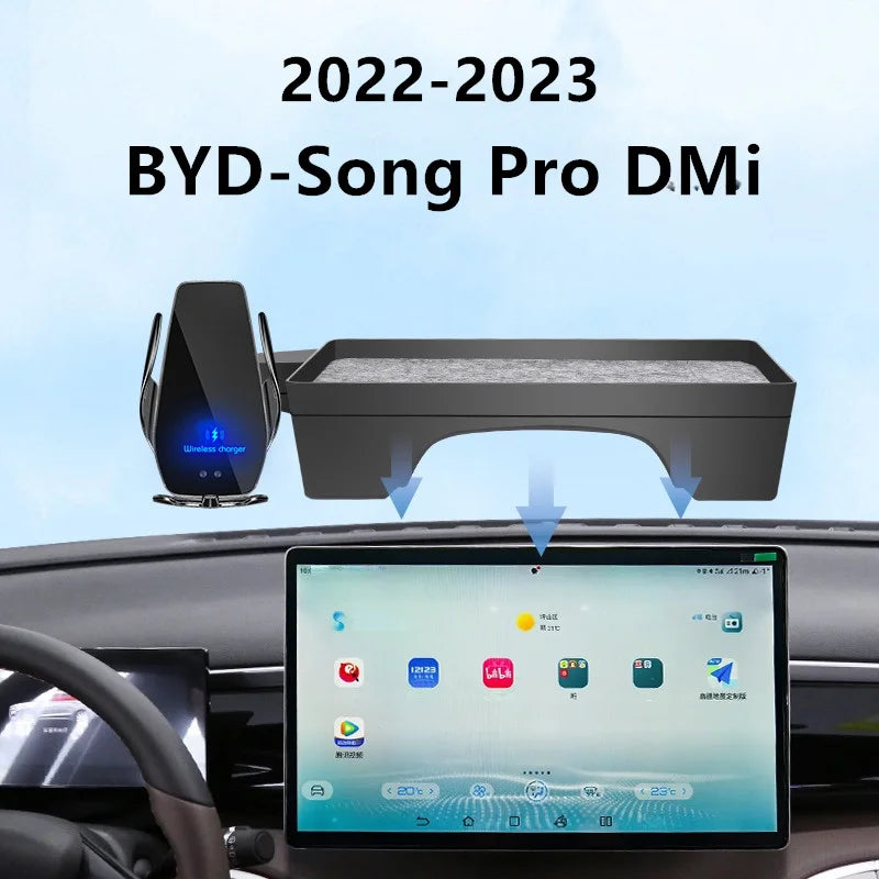 For-2022-2023-BYD-Song-Pro-DMi-Car-Screen-Phone-Holder-Wireless-Charger-Screen-Navigation-Interior1