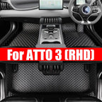 BYD ATTO 3 RHD Floor Mats Leather Waterproof Car Catpets - BYDAC