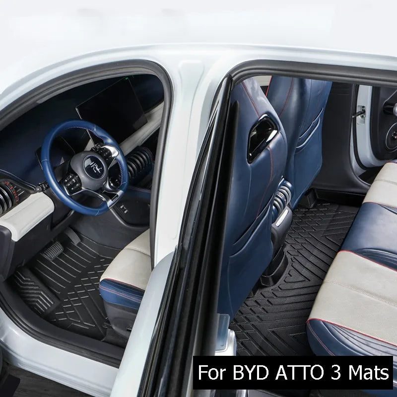BYD Floor Mats Waterproof Non-slip Foot Pad Four Seasons Floor Liner for ATTO 3