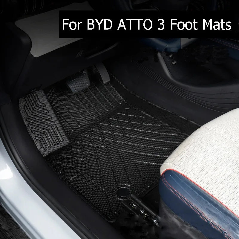 BYD Floor Mats Waterproof Non-slip Foot Pad Four Seasons Floor Liner for ATTO 3