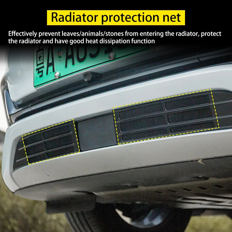 BYD Atto 3 Auto Untere Stoßstange Anti Insektennetz Staubdicht Front Mesh Grille Schutzhülle