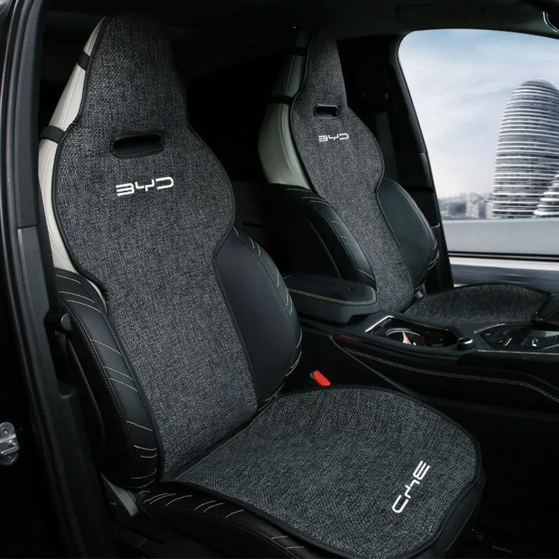 Funda de asiento de coche con cojines y alfombrilla protectora transpirable para Atto 3 HAN TANG DOLPHIN 