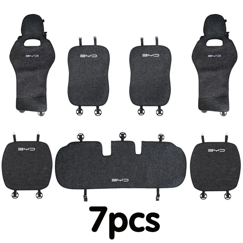 Funda de asiento de coche con cojines y alfombrilla protectora transpirable para Atto 3 HAN TANG DOLPHIN 