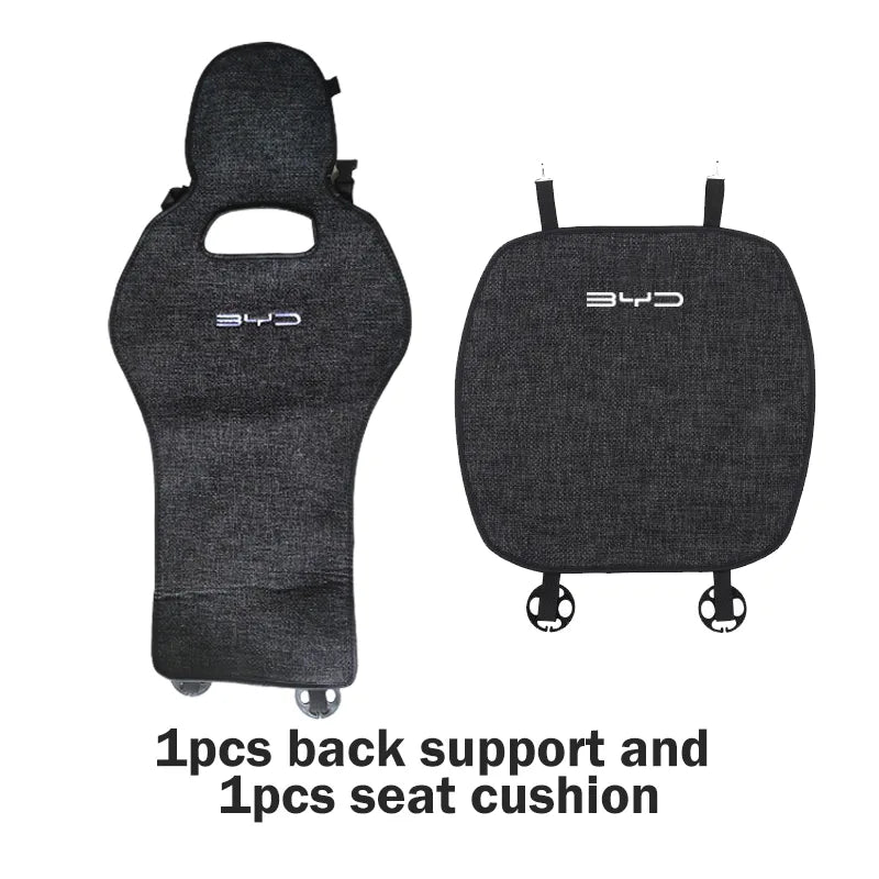 Funda de asiento de coche con cojines y alfombrilla protectora transpirable para Atto 3 HAN TANG DOLPHIN 