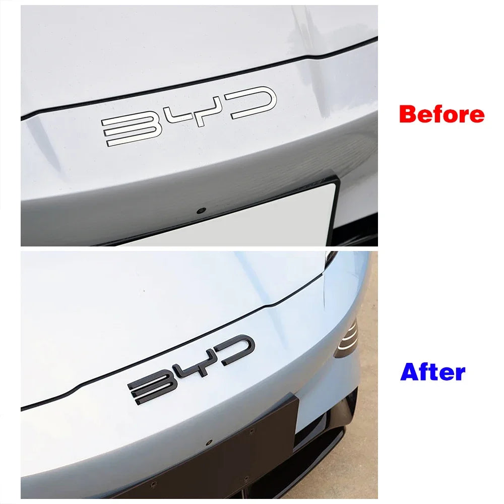 Byd Rear Logo BYD ATTO 3/SEAL/SEAL U Logo Car Front Rear Bumper Emblem Badge Sticker ...