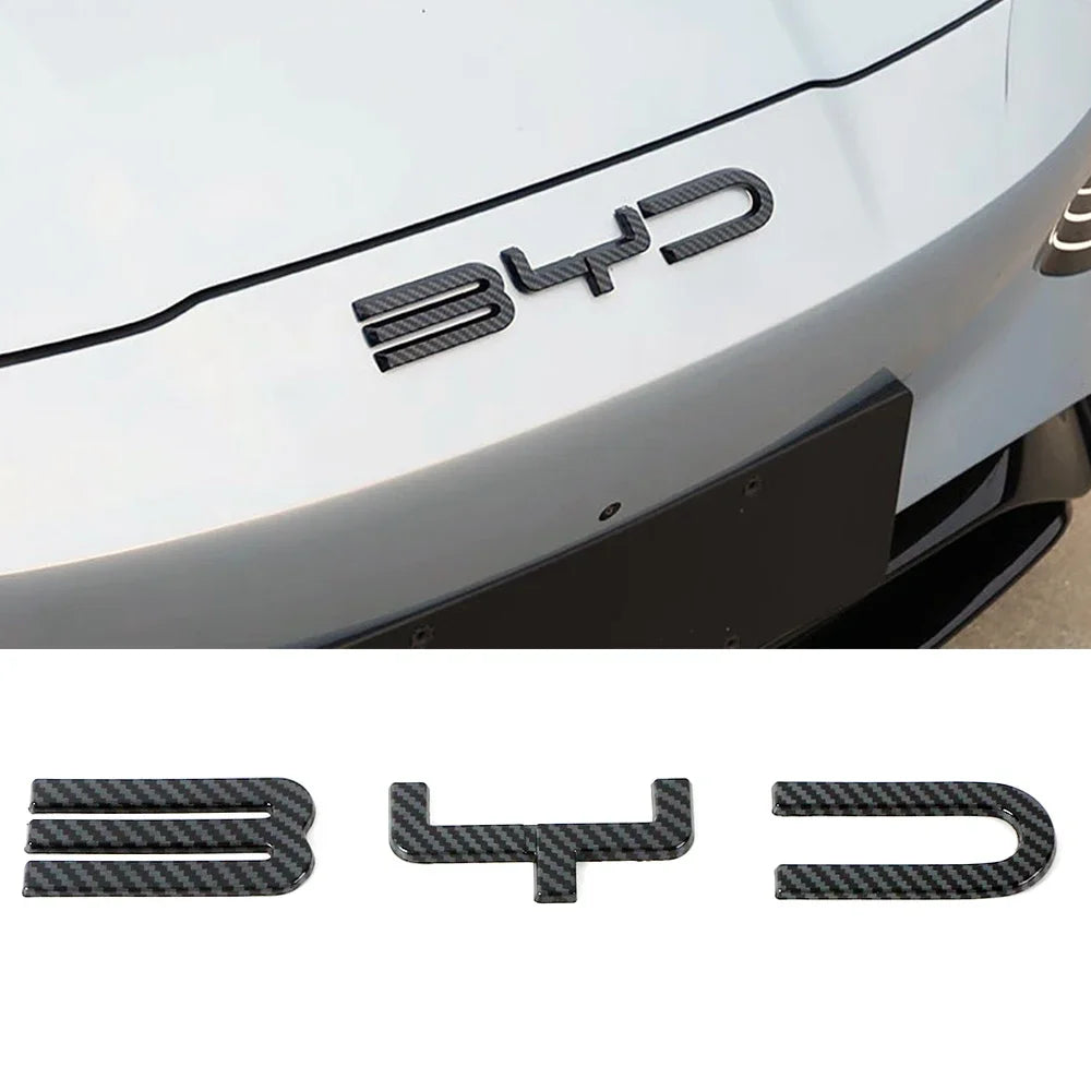 BYD Logo Car Front Rear Bumper Emblem Badge Sticker - BYDAC
