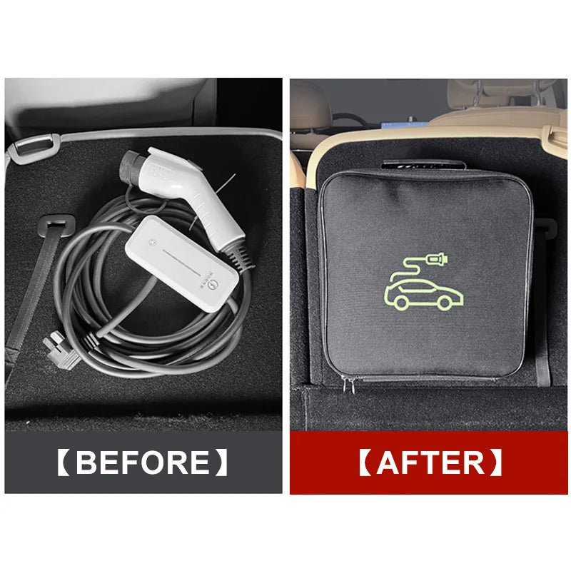 Byd Atto 3 2022 2023 EV Ladekabel Fall Ladegerät Gerät Lagerung Tasche Box 