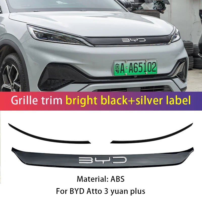 Hochwertige Auto-Styling-Kühlergrill-Lamellengrill-Verkleidung für BYD Atto 3 2023 2024 