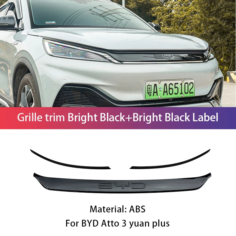 Hochwertige Auto-Styling-Kühlergrill-Lamellengrill-Verkleidung für BYD Atto 3 2023 2024 