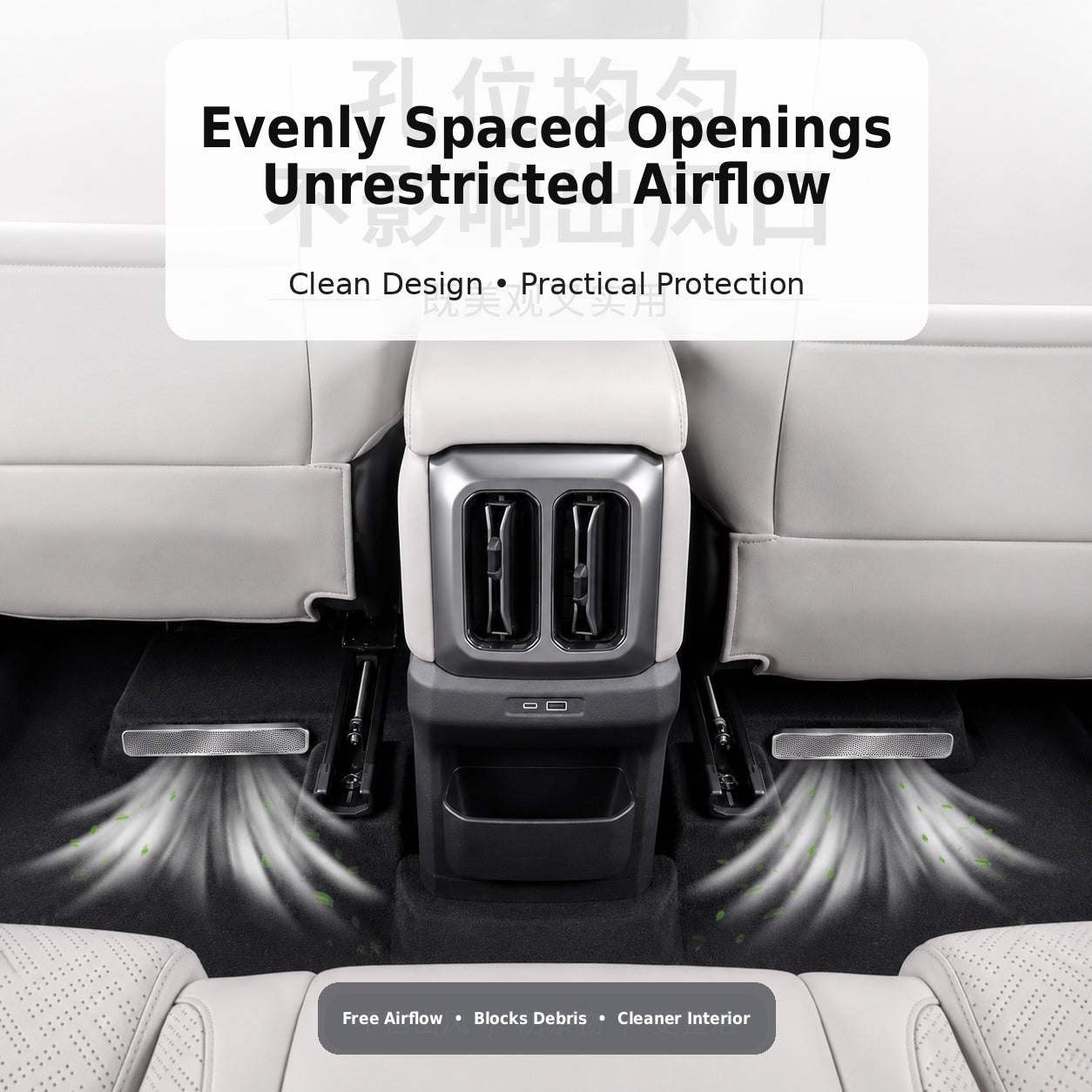 Under-Seat Air Vent Protective Covers for Fangchengbao Titanium 3 – 2-Piece Set