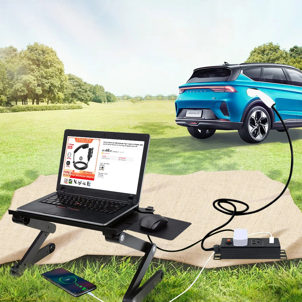 Adaptador V2L para vehículo a conector de carga, compatible con BYD EV 