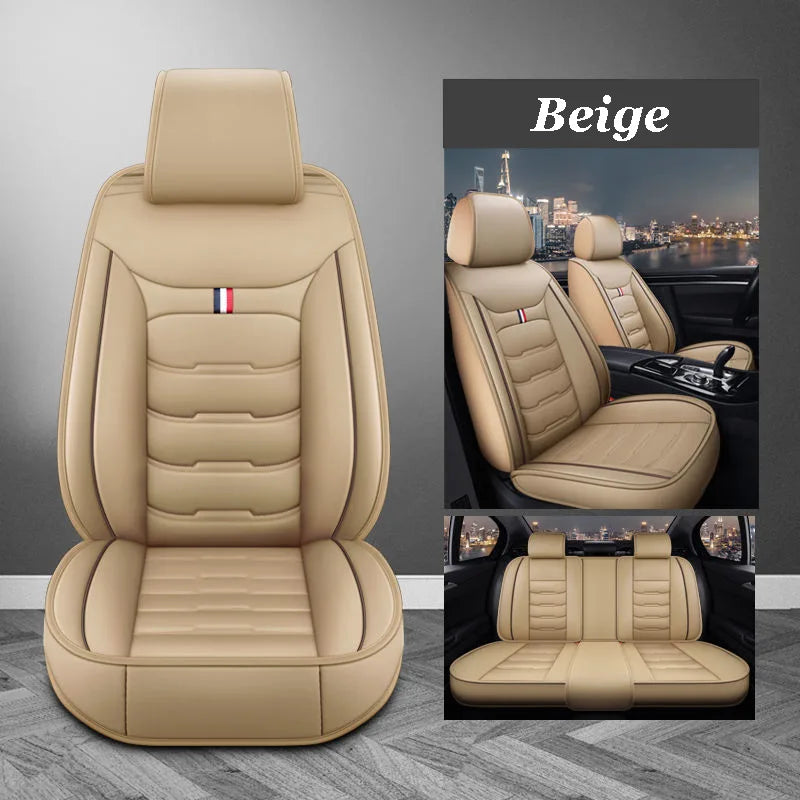 Classic Universal PU Leather Car Seat Covers Full Set Fit with BYD Car All Model