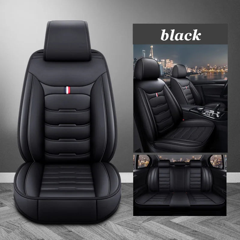 Classic Universal PU Leather Car Seat Covers Full Set Fit with BYD Car All Model