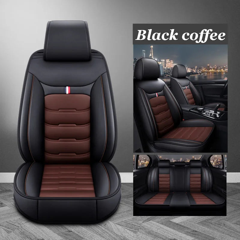 Classic Universal PU Leather Car Seat Covers Full Set Fit with BYD Car All Model