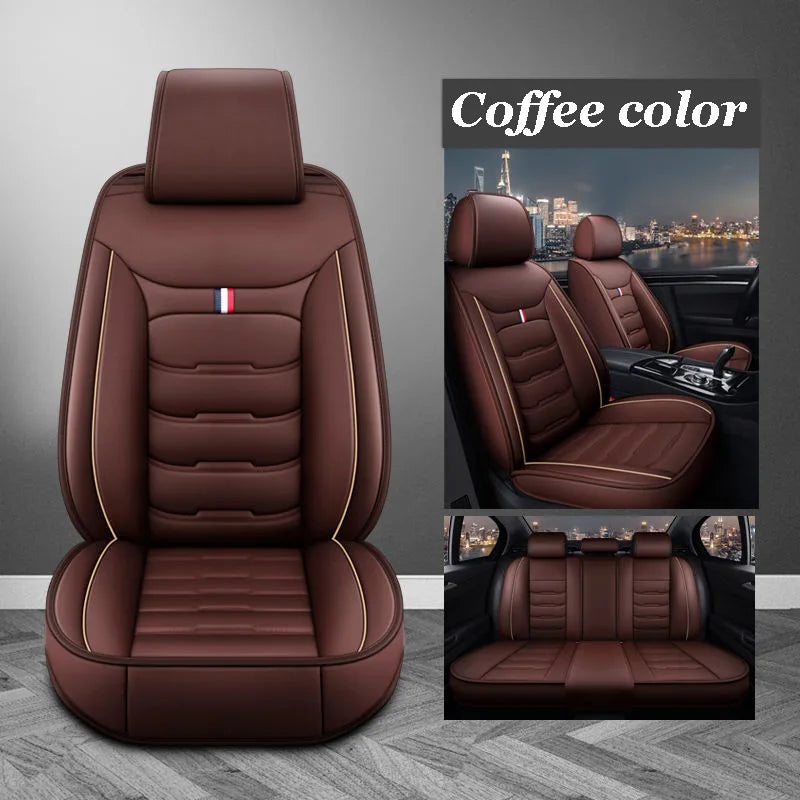 Classic Universal PU Leather Car Seat Covers Full Set Fit with BYD Car All Model