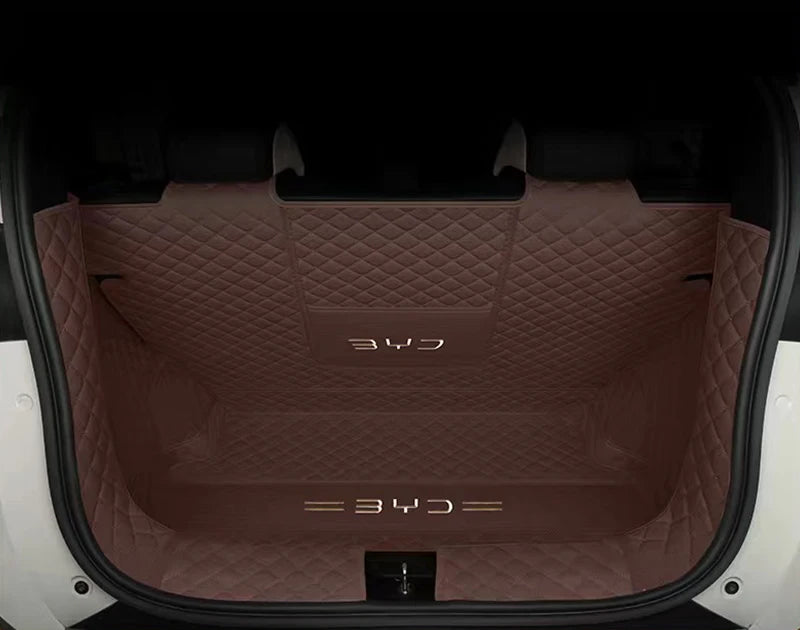 Full Coverage Leather Trunk Mat For BYD Dolphin Mini - BYDAC