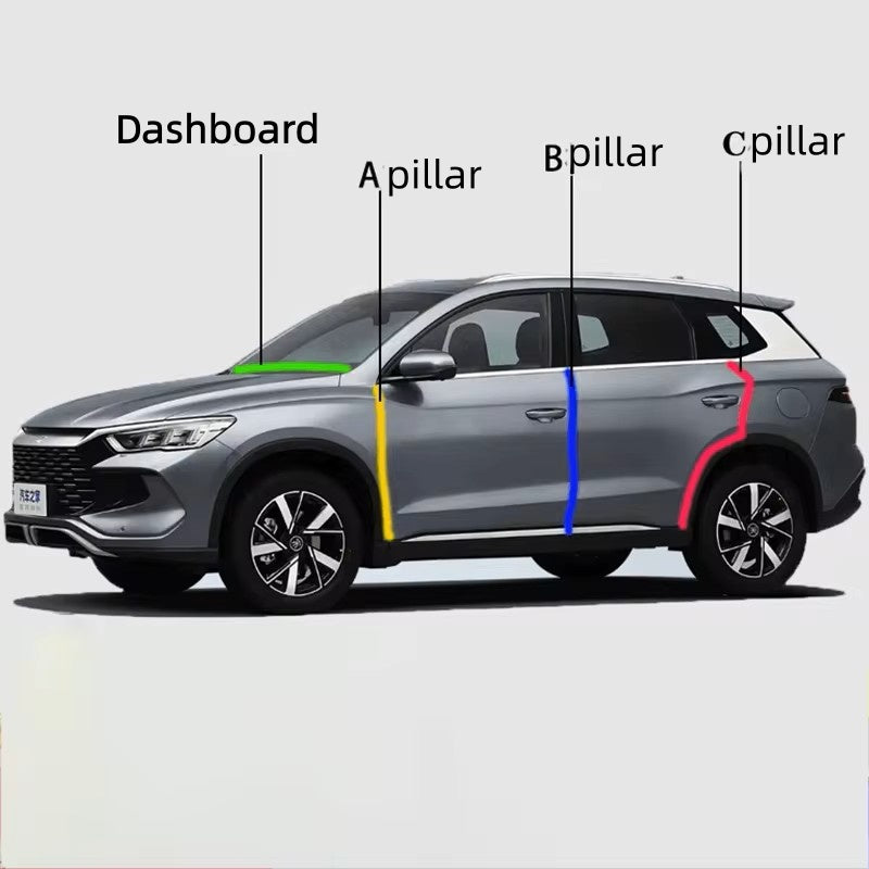 BYD A-pillar B-pillar C-pillar Dashboard Rubber Car Seals Edge Sealing Strips