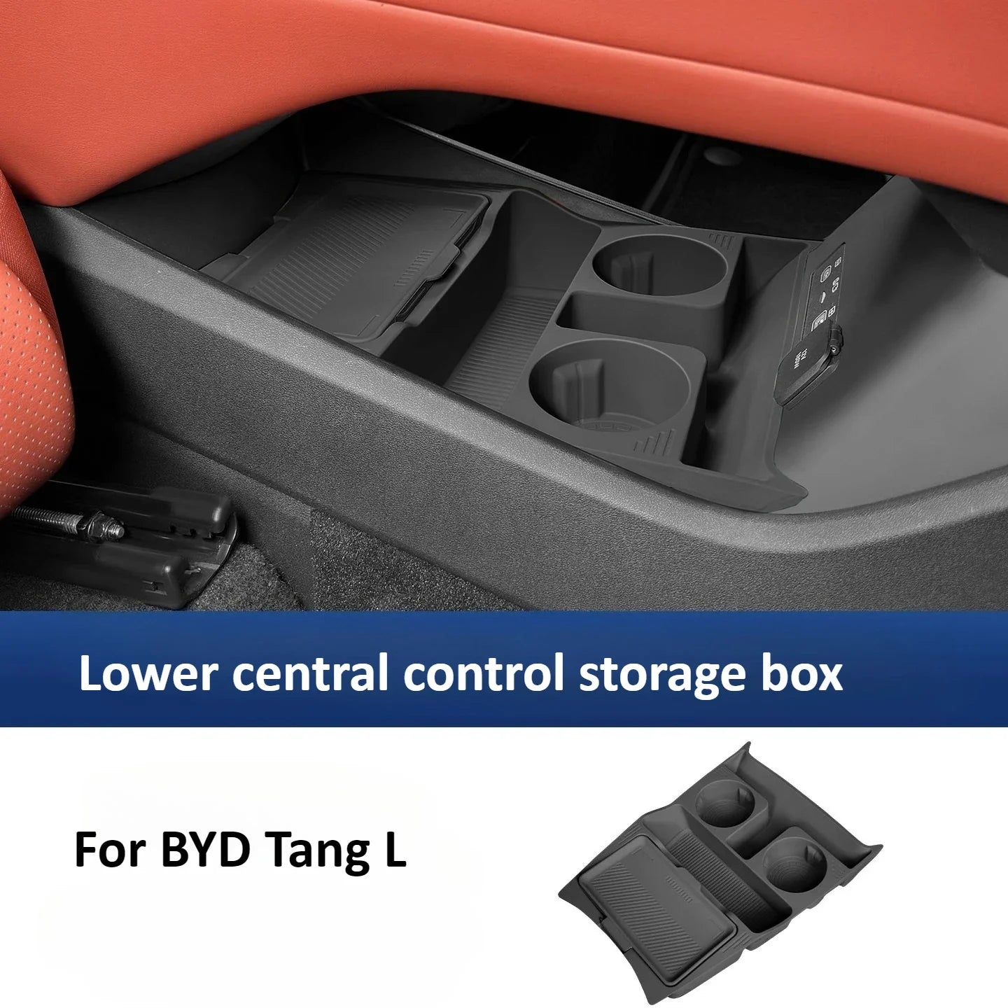 BYD Sealion 8 Central Control Lower Layer Silicone Storage Box