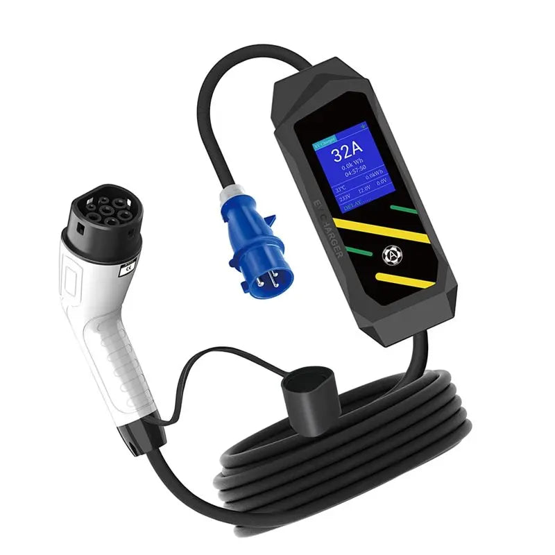 A99E-Type 2 EV 7KW 32A 1Phase EV Electric Car EVSE Portable Fast Charging Cable Wifi APP Bluetooth Control