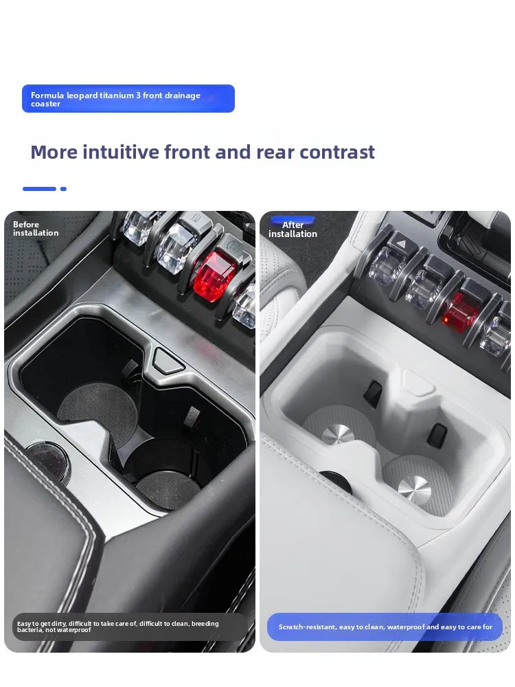 BYD Leopard TAI 3 Center Console Water Cup Holder Silicone Pad