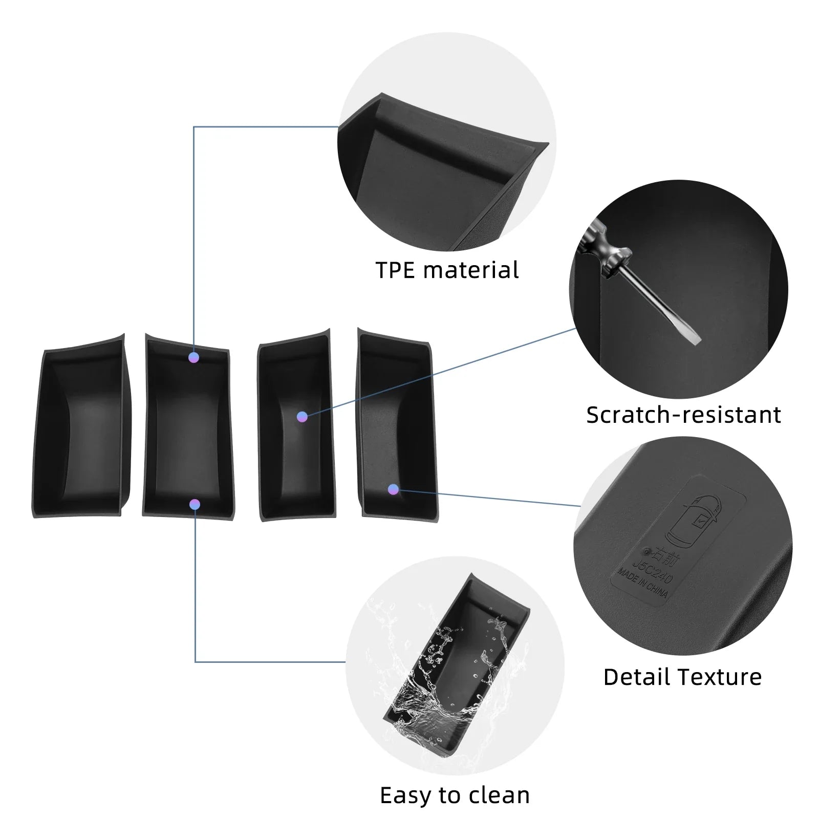 BYD ATTO 3 YUAN PLUS 2025 2026 Car Door Handle Storage Box