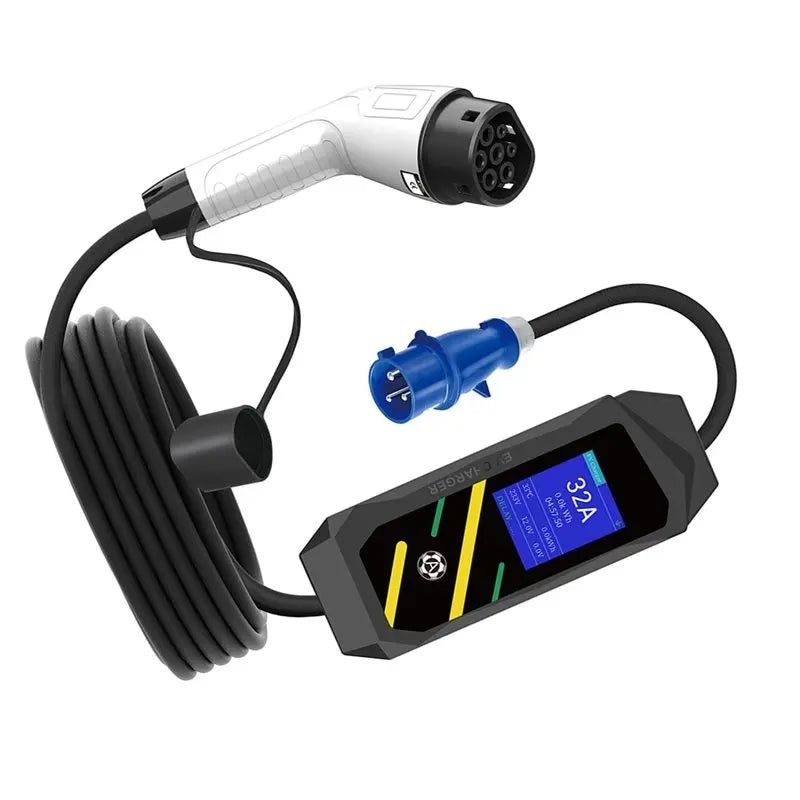 A99E-Type 2 EV 7KW 32A 1Phase EV Electric Car EVSE Portable Fast Charging Cable Wifi APP Bluetooth Control