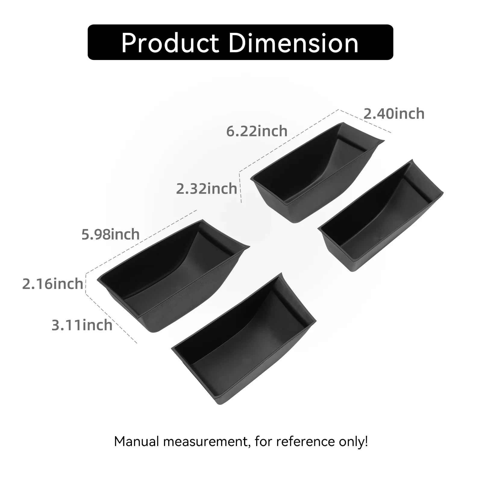 BYD ATTO 3 YUAN PLUS 2025 2026 Car Door Handle Storage Box