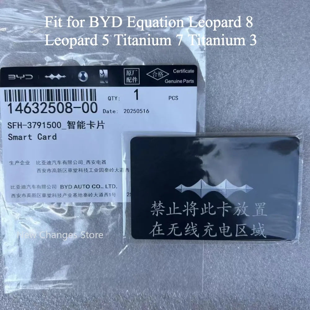 Original Car NFC Key Card For BYD Equation Leopard 8 Leopard 5 Titanium 7 Titanium 3