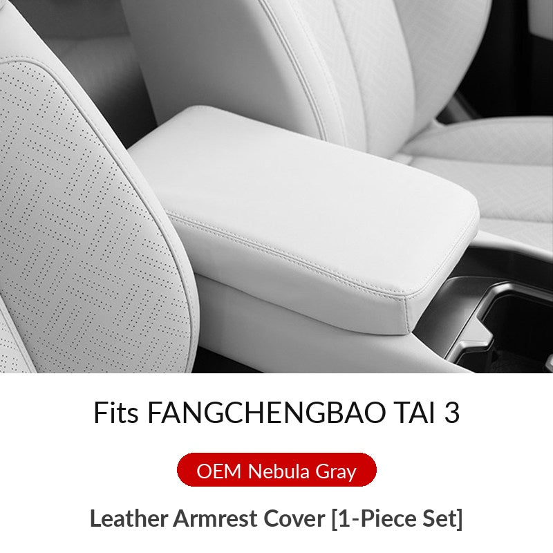 Nappa Leather Center Console Armrest Cover for Fangchengbao Titanium 3